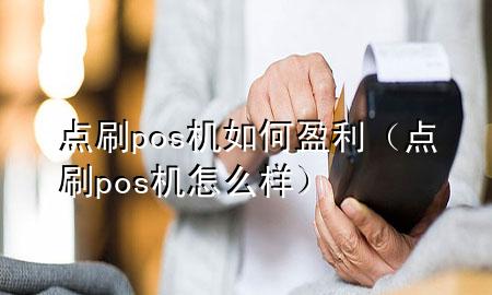 点刷pos机如何盈利（点刷pos机怎么样）