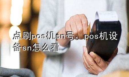 点刷pos机sn号，pos机设备sn怎么看