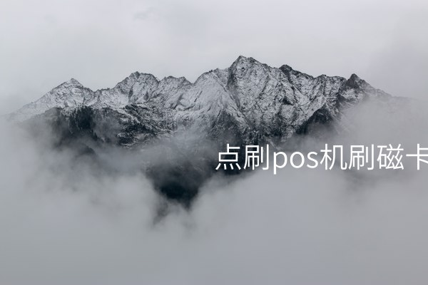 点刷pos机刷磁卡教程